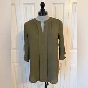 Monteau Olive Blouse for Women